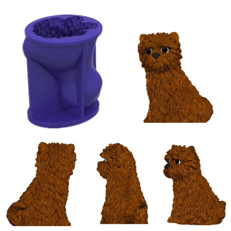 Cute Dog Silicone Mold Epoxy Plaster Mold Making Soap Candle Jewelry