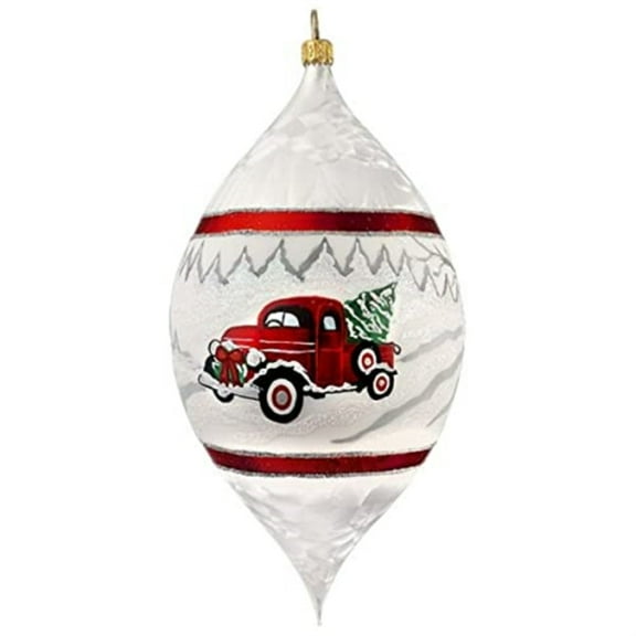 Christmas Pickup Drop Polish Glass Christmas Ornament