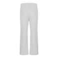 thumbnail image 4 of YUGYXL 70s Disco Pants for Men Bell Bottom Dress Pants Stylish Dancing Stage Performance Pants Flat Front Stretch Flared Pants White S, 4 of 8