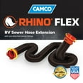 thumbnail image 6 of Camco RhinoFLEX 10' RV Sewer Hose Extension, 23 mi of Polyolefin, Black (39763), 6 of 6
