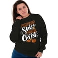 thumbnail image 3 of Pumpkin Spice and Jesus Christ Women Crewneck Sweatshirt Brisco Brands S, 3 of 6