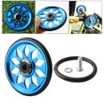 thumbnail image 1 of La bicicleta plegable de rueda fácil y liviana lleva el neumático de viaje de 64 mm reacondicionado para empujar Azul Cola Rueda fácil de bicicleta plegable, 1 of 6