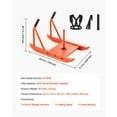 thumbnail image 4 of VEVOR Weight Sled, Steel Power Sled, Fitness Strength Training Sleds for Athletic Exercise Speed Improvement, Workout Fitness Equipment with Handle, Compatible with 1/2 in Weight Plates, Orange, 4 of 9