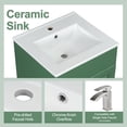 thumbnail image 5 of Euroco 20" Bathroom Vanity with Sink, Vanity Cabinet with Door Shelf and Adjustable Shelf, 5 of 9