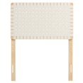 thumbnail image 4 of Headboard, Twin Size, Natural Beige, Vegan Leather, Bedroom, Modern Contemporary HB36748, 4 of 9