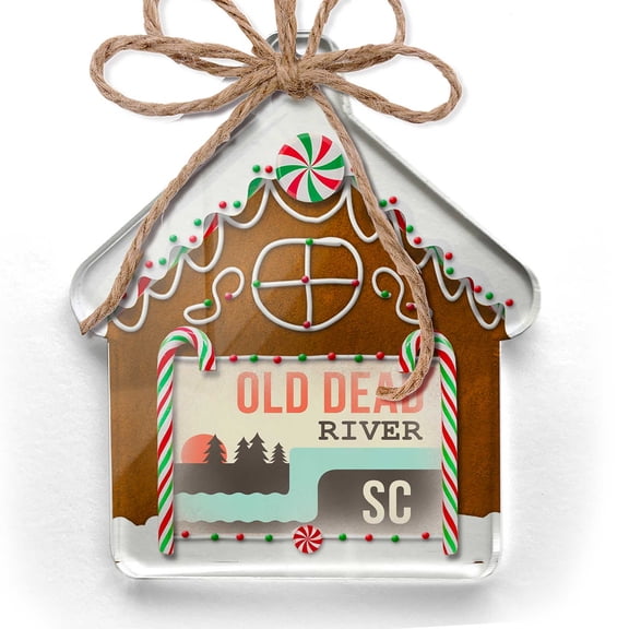 Ornament Printed One Sided USA Rivers Old Dead River - South Carolina Christmas 2021 Neonblond