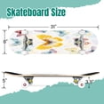 thumbnail image 2 of 31'' Complete Skateboard 7 Layer Canadian Maple Double Kick Deck Skateboards from butterflies clip art Skate Board for Beginner Adult Gifts, 2 of 5