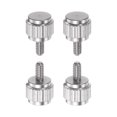 thumbnail image 1 of Unique Bargains 4pcs Ronde Tête Plate Moleté Pouce M2x4mm Main Serrage Vis Filetées Boulons de Bouton pour Vernier Étriers, 1 of 5