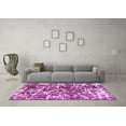 thumbnail image 3 of Ahgly Company Indoor Round Abstract Purple Modern Area Rugs, 3' Round, 3 of 4