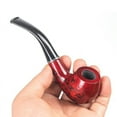 DEXING Tobacco Wood Pipe Durable Smoking Pipe Classic Wooden Enchase