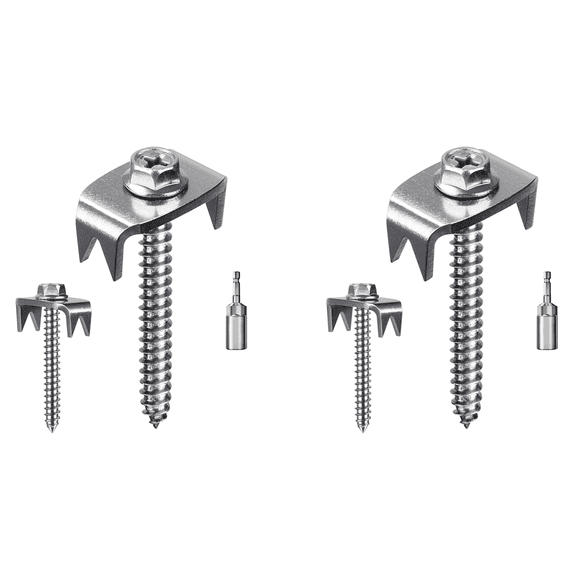 Fence Staples,Fence Nails for Softwood, Reusable Wire Staples Screws Mesh & Woven Fencing, 100Fence Fasteners