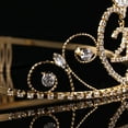 thumbnail image 5 of Supvox 1Pcs Wearable Crown Birthday Crown Alloy Rhinestone Hair Accessory For 21 Years Old Women, 5 of 5