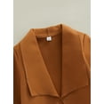 thumbnail image 5 of hirigin Toddler Boy Autumn Cardigan, Solid Color Turn Down Collar Long Sleeve Open Front Coat, 5 of 9