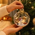 thumbnail image 4 of LED Christmas Story Hanging Ornament, 3D Lighted Holiday Pendant, Decorative Christmas Tree Accent for Mantel Window Party Seasonal Home Decor and Festive Display, F, 4 of 6