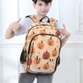 thumbnail image 6 of FORMRS Unisex School Backpack 17" Student Travel Bag with Laptop Compartment, Colorful Halloween Pumpkin Pattern, 6 of 7