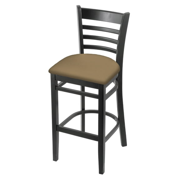 3140 30" Bar Stool with Black Finish and Canter Pine Seat