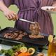 thumbnail image 3 of Pinzas de acero inoxidable para barbacoa, utensilios para cocinar carne, pinzas de cocina, accesorios para acampar, barbacoa, ensaladas y hornear, como se muestra, 3 of 7
