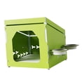 thumbnail image 4 of Dog Kennel Cat House Metal Summer Outdoor Shelter Weatherproof Condo Raised Pet Bed Dogs Nest for Small Medium Dogs Indoor Cats Kitten Puppy Green, 4 of 8
