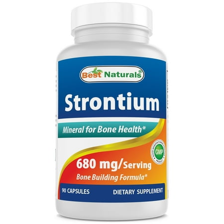 Best Naturals Strontium Bone Building Formula 680mg/serving 90 (The Best Muscle Building Pills)