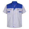 thumbnail image 3 of Uniforme de trabajador de fábrica para hombre, chaqueta de trabajo con cremallera de manga corta, camisa industrial, traje de mecánico con bolsillo, chaqueta, abrigos, blusas, 3 of 5