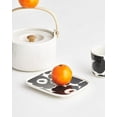 thumbnail image 4 of MARIMEKKO - Oiva Unikko Rectangular Small Plate  Black & White Poppy Design, 4 of 7