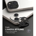 thumbnail image 2 of Ringke Camera Styling Compatible with iPhone 14 6.1"/6.7" Camera Lens Protector, Aluminium Frame Tough Protective Adhesive Cover Sticker - Black, 2 of 11