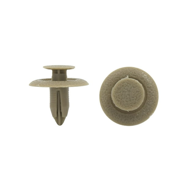 Clips de Sujeción 40Pcs para Vehículo Coche Suv Universal Beige 6mm Revestimiento de Plástico Remaches Clips Grapa