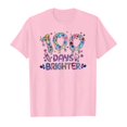 thumbnail image 5 of YUEHUA Kids Little Boys Girls 100 Days of School Shirt Short Sleeve Funny Graphic Letters Print Celebration Top, 5 of 5