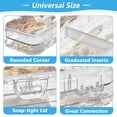 thumbnail image 4 of Plastic Pencil Box Large Capacity Pencil Boxes Clear Boxes with Snap-Tight Lid Stylish Office Supplies Storage Organizer Box A Large Group Of Dogs, 4 of 7