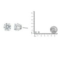 thumbnail image 6 of IGI Certified 14K White Gold 1 1/2 Cttw Lab Grown Diamond Solitaire Stud Earrings with Screwbacks (H-I Color, VS1-VS2 Clarity), 6 of 8