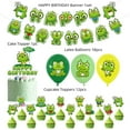 thumbnail image 3 of Cartoon Frog Prince Birthday Party Coloful HAPPY BIRTHDAY Letters Banner Cute Kids Theme Party Ballons Toys Set, 3 of 8