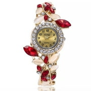 Weicam 5 Pack Women Luxury Watch Bracelet Diamond Flower Lady Retro Wholesale Wrist Watch Jewellery