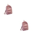 thumbnail image 2 of Minnieouse con estilo Fácil de combinar Gran capacidad Cremallera Estudiante Niñas Escuela secundaria Bolsa Regalo de cumpleaños Rosa Rosa 2Conjunto, 2 of 6