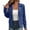 Blue, variant on Women's Slim Fit Biker Jacket Coat,Textured Jacquard Lapel Asymmetric Zip with Multi Pocket,Pink Women's S-XXL
