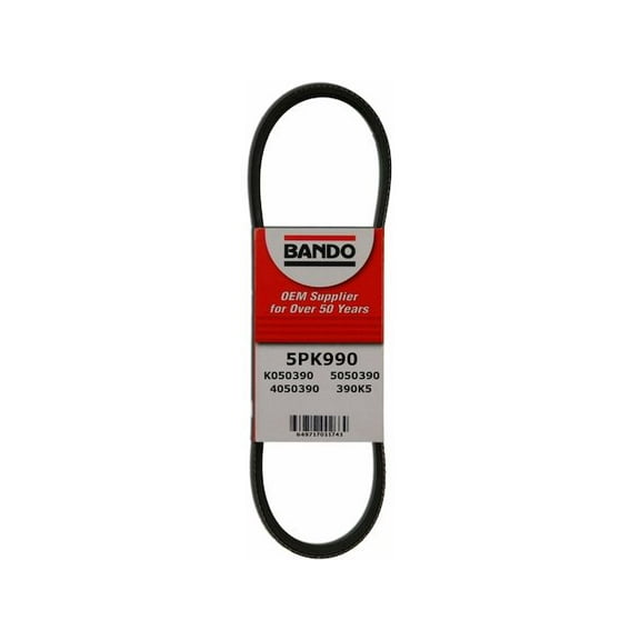 Alternator Accessory Drive Belt - Compatible with 1990 - 1997 Toyota Celica 2.2L 4-Cylinder 1991 1992 1993 1994 1995 1996