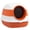 Orange, variant on Dome Covered Cat Litter Box with Lid, White and Orange