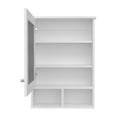 thumbnail image 7 of Depot E-Shop Anamoose Medicine Cabinet with 5 Shelves, 1 Door, and 1 Mirror, White, 7 of 7
