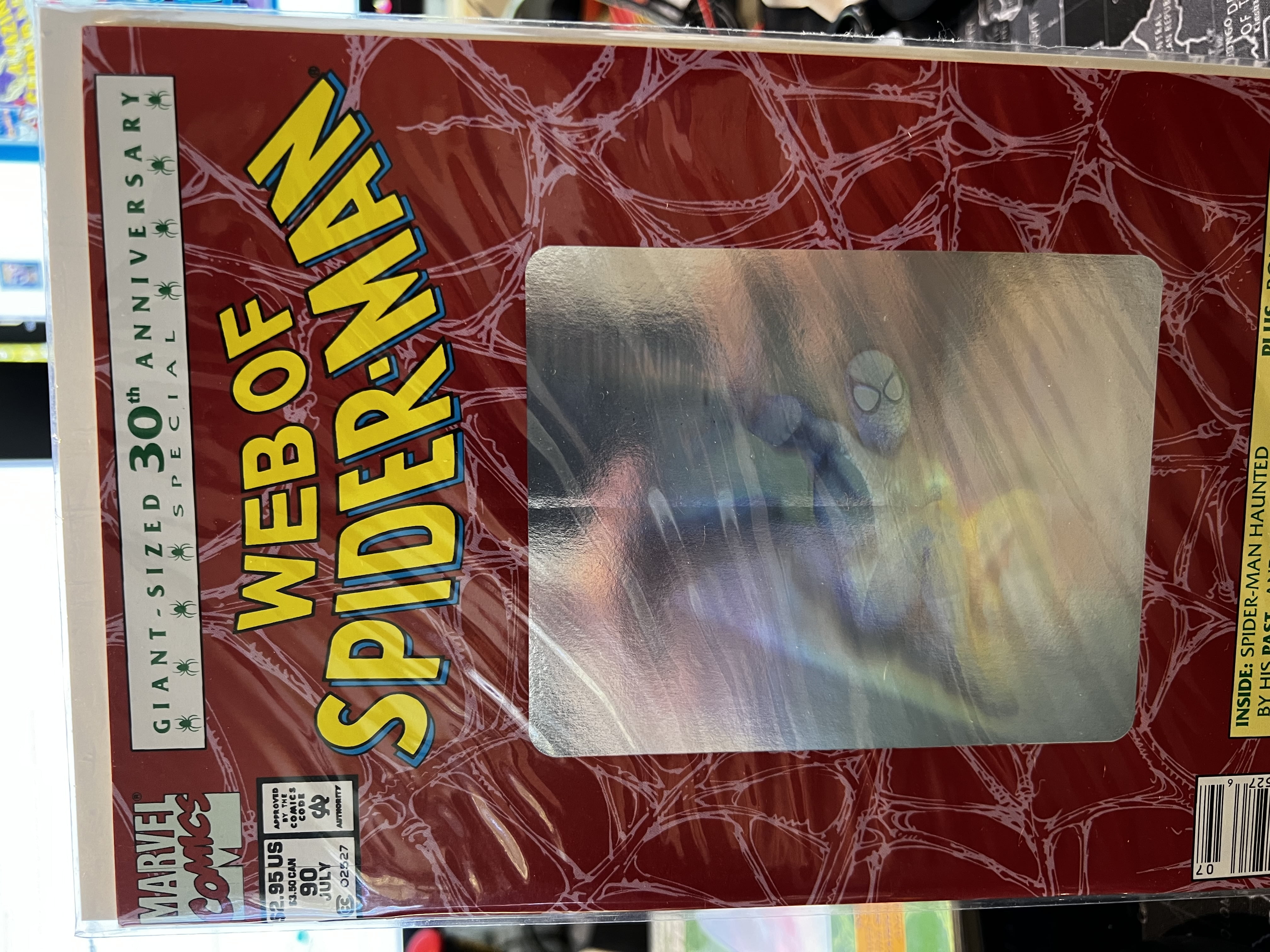 Web of Spider-Man #90 | Newsstand 1st Print Holo Spider-Man