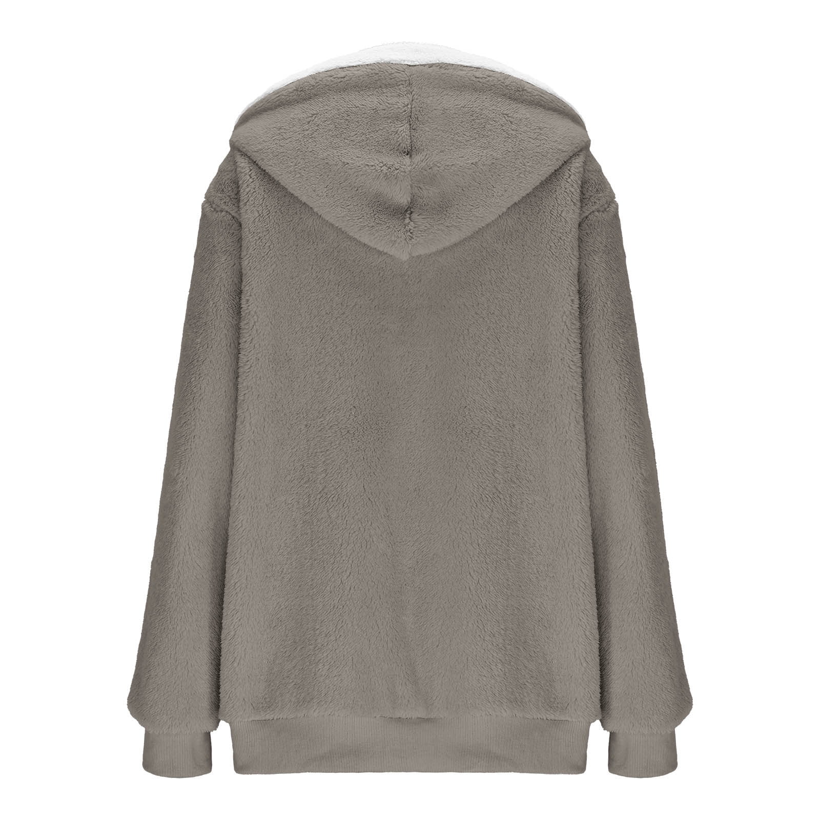 Sherpa Fleece Hoodies for Women Fuzzy Oversized Zip up Hoodie with Pockets Casual Warm Pullover Hooded Sweatshirts