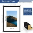 thumbnail image 3 of 11x17 Picture Frame Set of 6, Display Pictures 8x12 with Mat or 11 x 17 Without Mat for Wall Mounting Display, Photo Frames Collage for Wall Decor, Black., 3 of 7