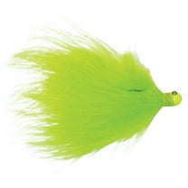 Kalins Marabou Fish Bait Soft Plastic Jig, Chartreuse, 1/16 oz. Freshwater, Lake