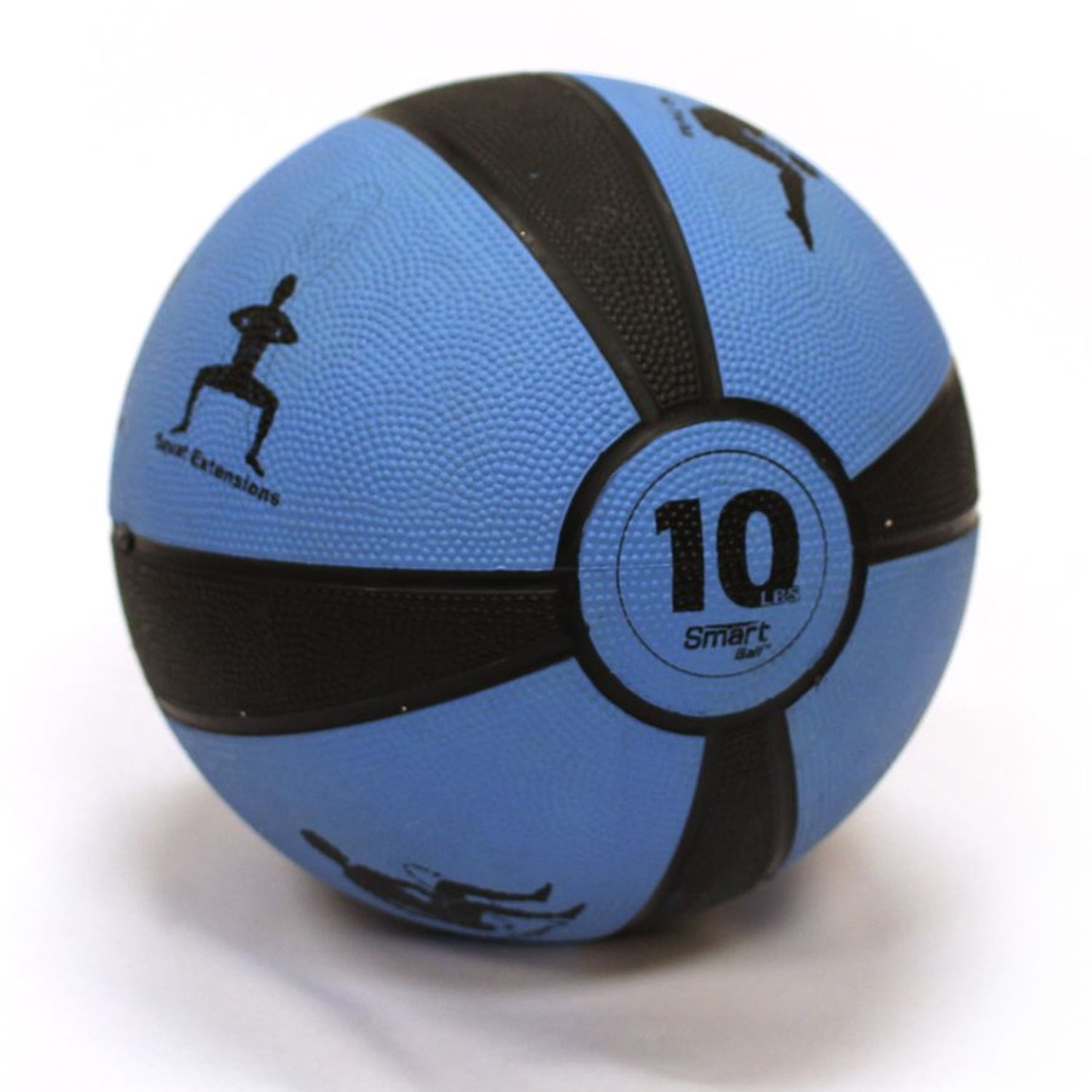Prism Fitness 400 150 004 10 Pound Weighted Fitness Smart Medicine Ball for Pilates Yoga Strength Training Blue