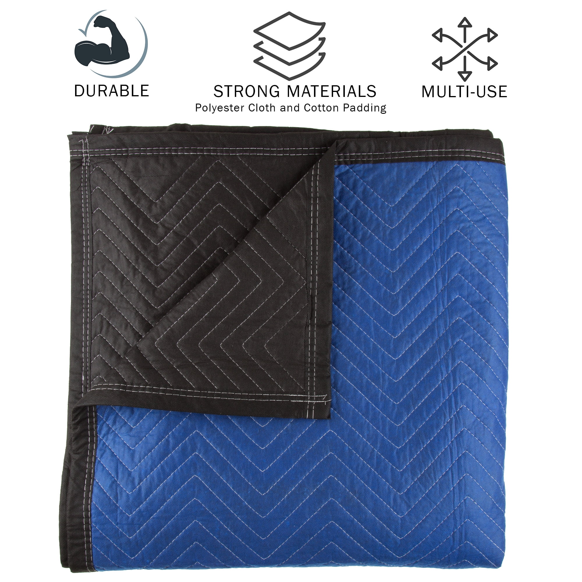 Stalwart Moving Blanket - 80x73.5in Reusable Quilted Furniture Pad