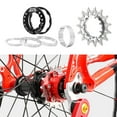 thumbnail image 1 of kurtrusly Bicycle 15T Single Speed Flywheel Set Conversion Kit Speed Cassette Mountain Bike Silver, 1 of 9