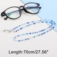 thumbnail image 4 of Unique Bargains 1Pc Eyeglass Chain Glasses Chain Beaded Pattern 70cm L Blue, 4 of 5