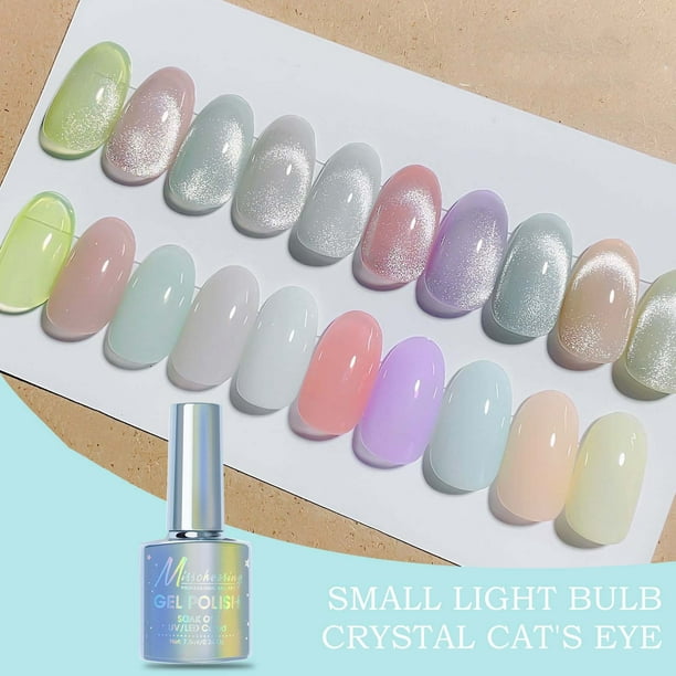 Fiudx Essence Of Cat'S Eye, Brillo Glamoroso para Uñas, Gel de Belleza Health Formula, Capa de Diseño Personalizado, Idea de Regalo de Cumpleaños, Accesorio de Moda para Mujer, Acabado Duradero.