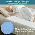 thumbnail image 4 of KEKOY 34 x 52" Absorbent Positioning Bed Pad with 8 Handles, Anti-Slip Backing, 2 Pack Waterproof Underpads for Incontinence, Washable & Reusable Transfer Pad, 4 of 8