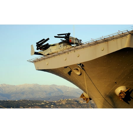- Canvas Print An MV-22 Osprey from Marine Medium Tiltrotor Squadron 263 is secured to the flight deck of the amphi Stretched Canvas 10 x 14