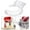 White, variant on First Spares Pouring Shield for Kitchenaid quart polished or brushed stainless steel tilt head stand mixer bowls ONLY