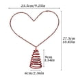 thumbnail image 3 of Lighted Red Heart Tree Topper with Base, Battery Operated for Valentine's Day Wedding Anniversary Decorations, 3 of 9